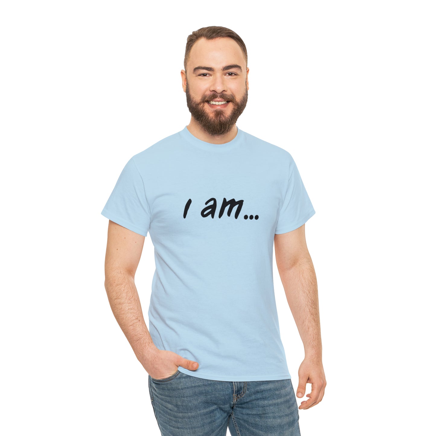 "i am...beer people" Unisex Heavy Cotton Tee