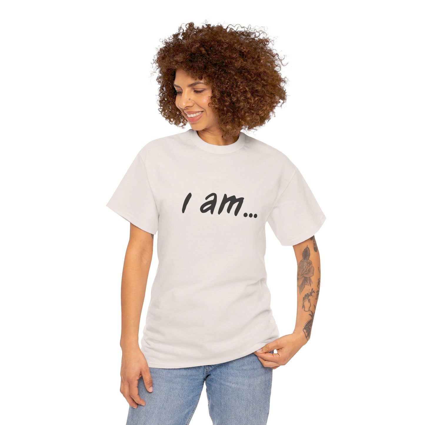 'i am...teacher.people' Unisex Heavy Cotton Tee