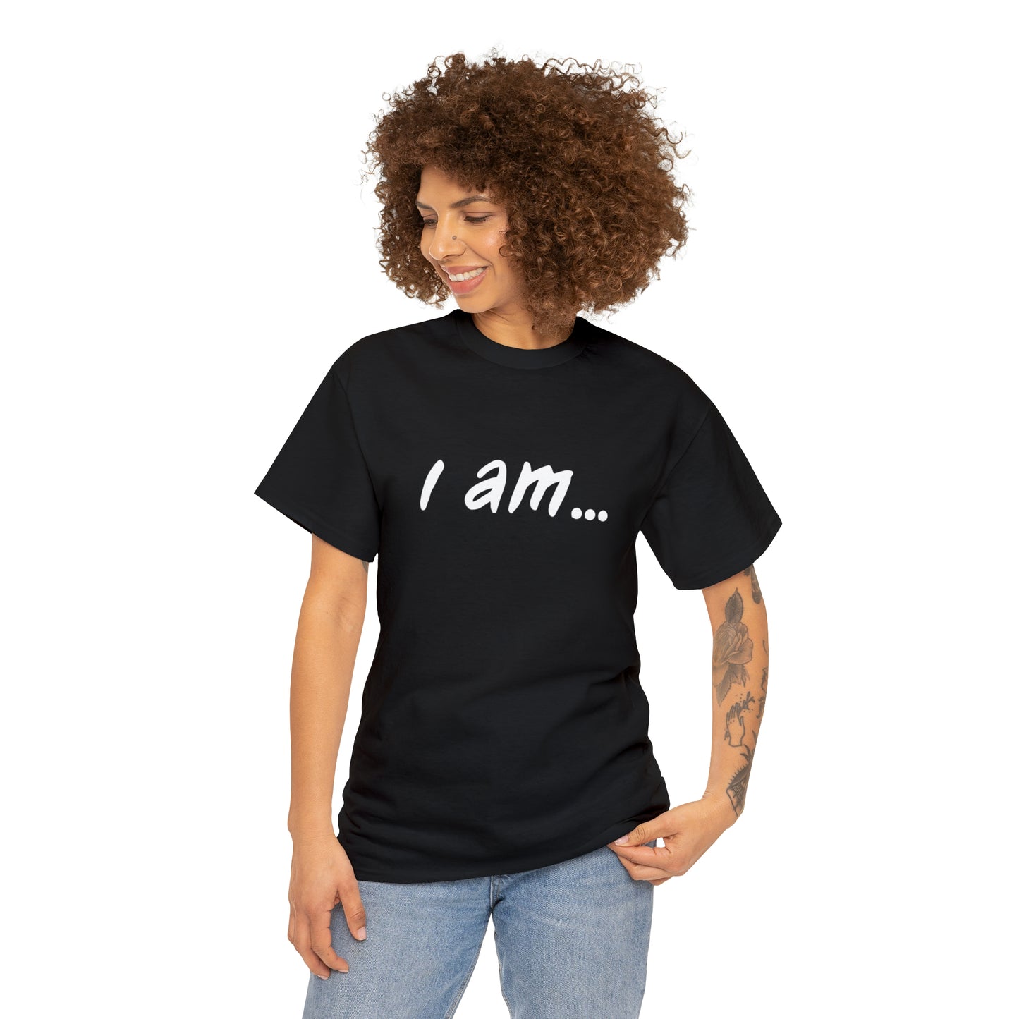 'i am...music people'. Unisex Heavy Cotton Tee