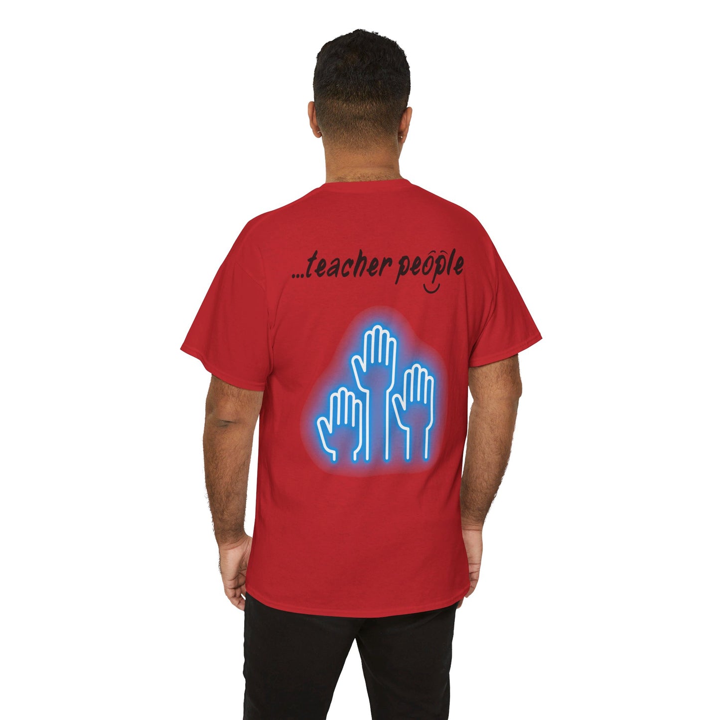'i am...teacher.people' Unisex Heavy Cotton Tee