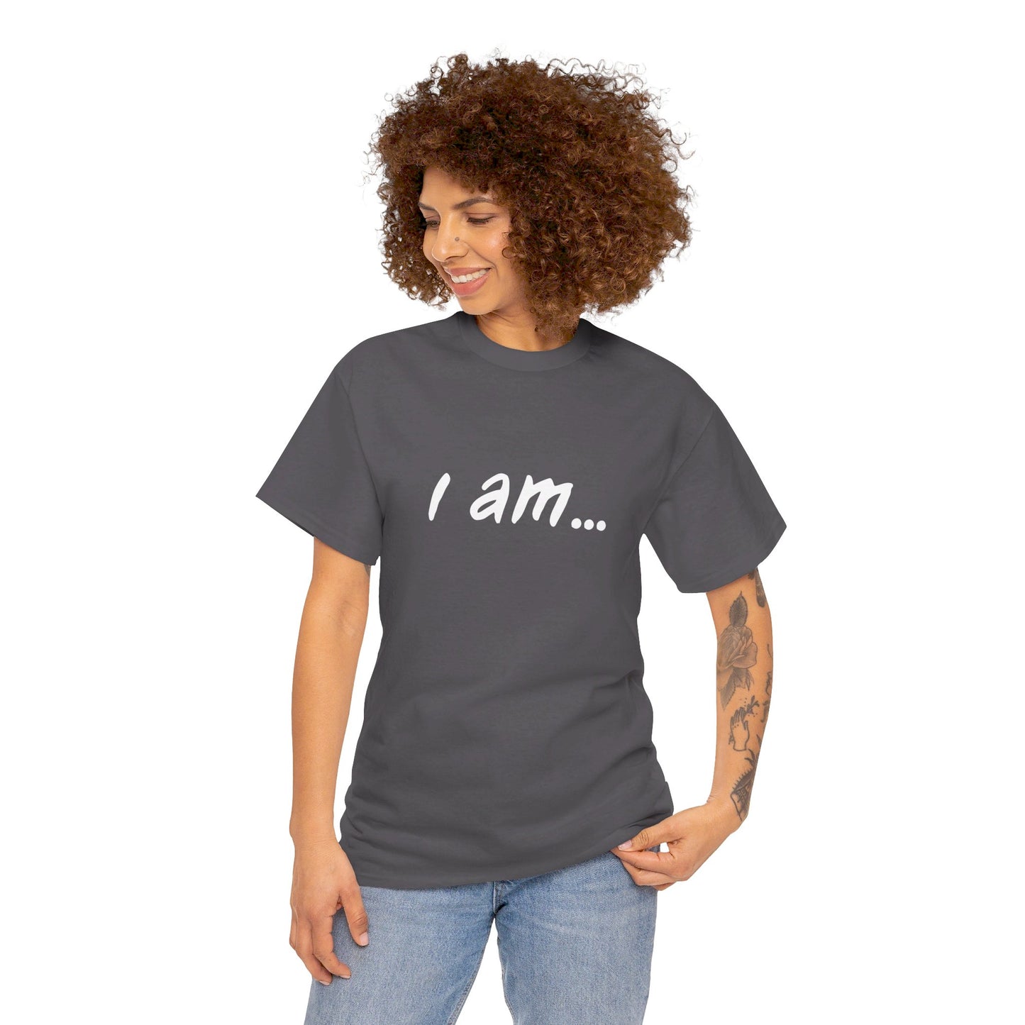 'i am...teacher.people' Unisex Heavy Cotton Tee