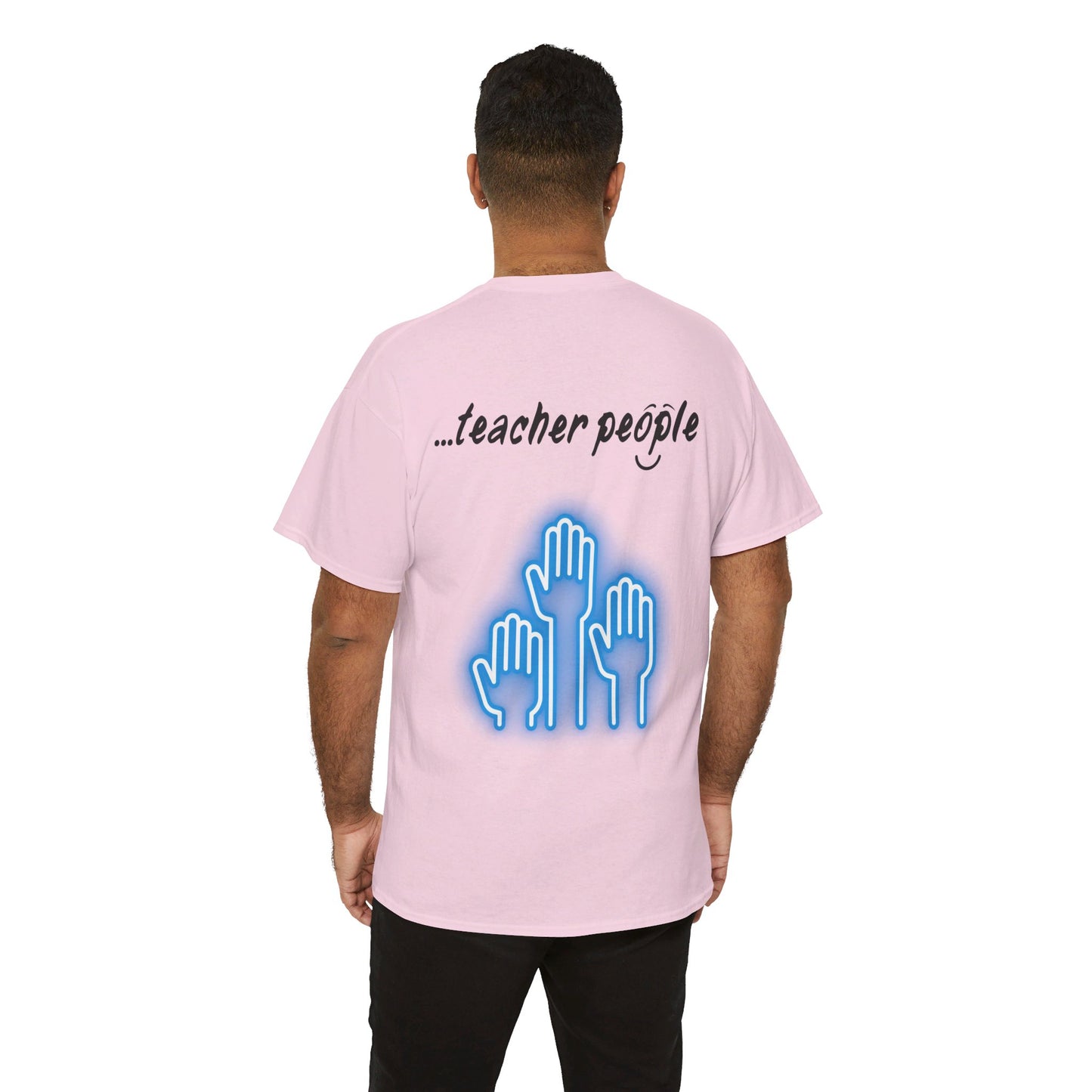 'i am...teacher.people' Unisex Heavy Cotton Tee