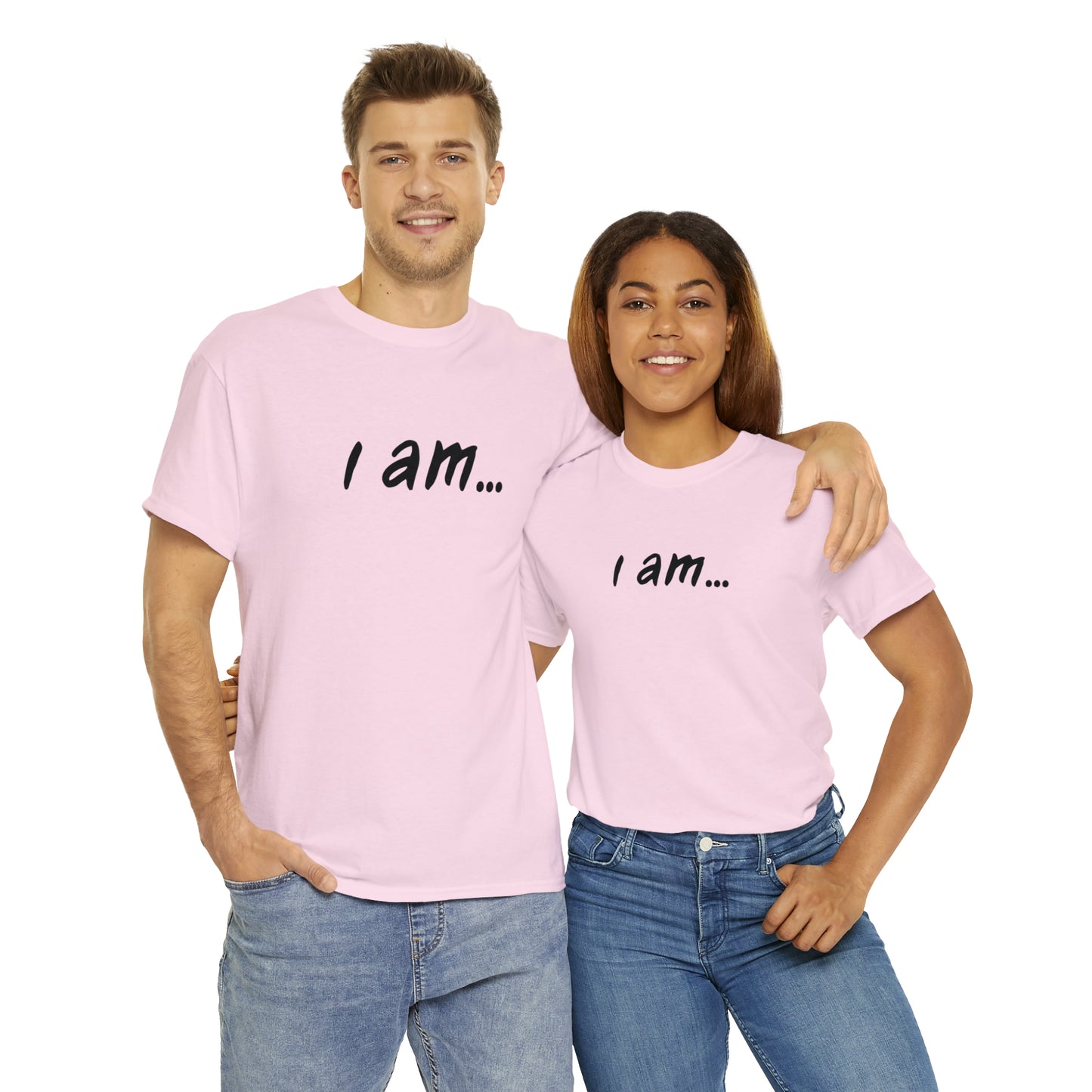 i am...wine people" Unisex Heavy Cotton Tee