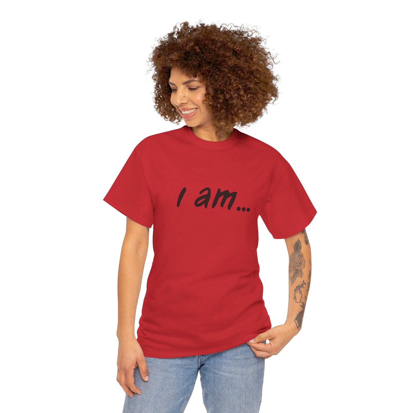 'i am...teacher.people' Unisex Heavy Cotton Tee