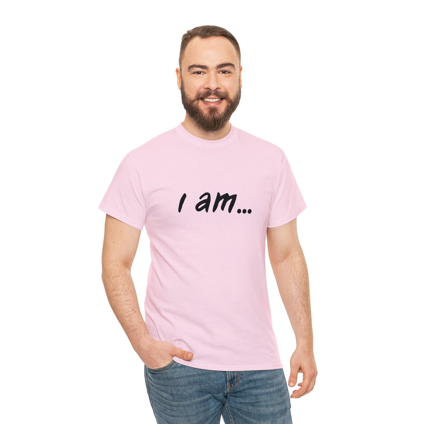 "i am...beer people" Unisex Heavy Cotton Tee