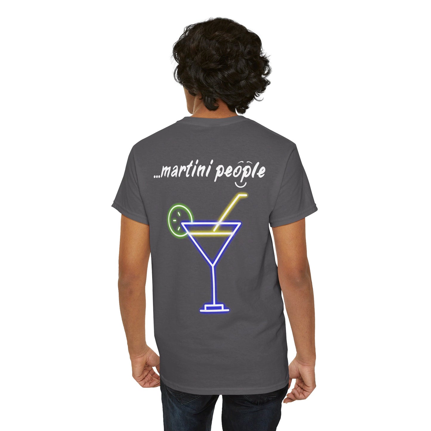 'i am...martini people' - Unisex Heavy Cotton Tee Martini