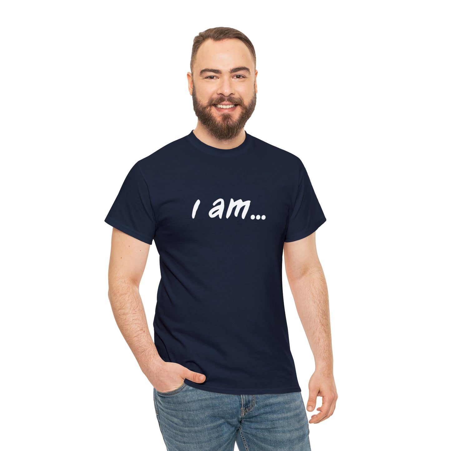 "i am...beer people" Unisex Heavy Cotton Tee