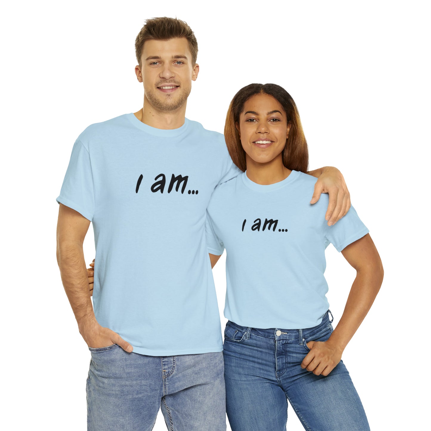 i am...wine people" Unisex Heavy Cotton Tee