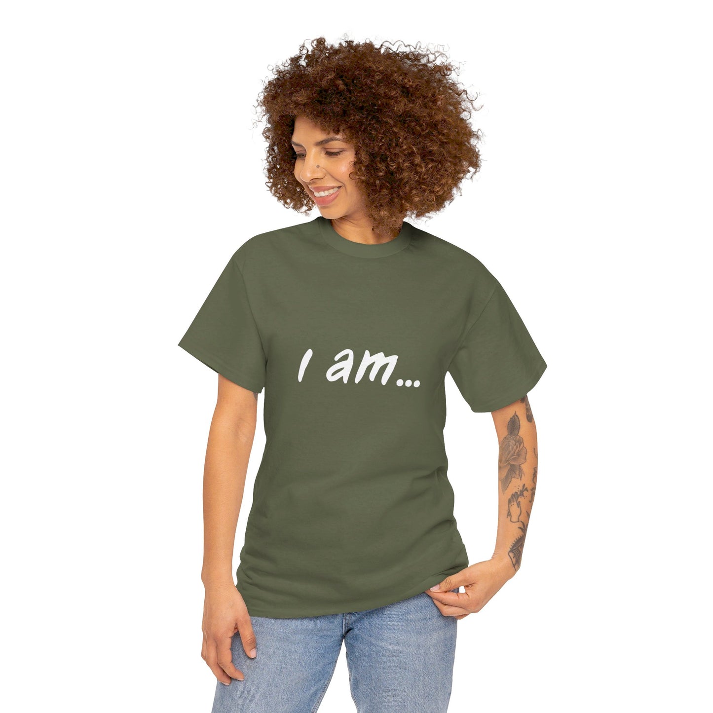 'i am...teacher.people' Unisex Heavy Cotton Tee