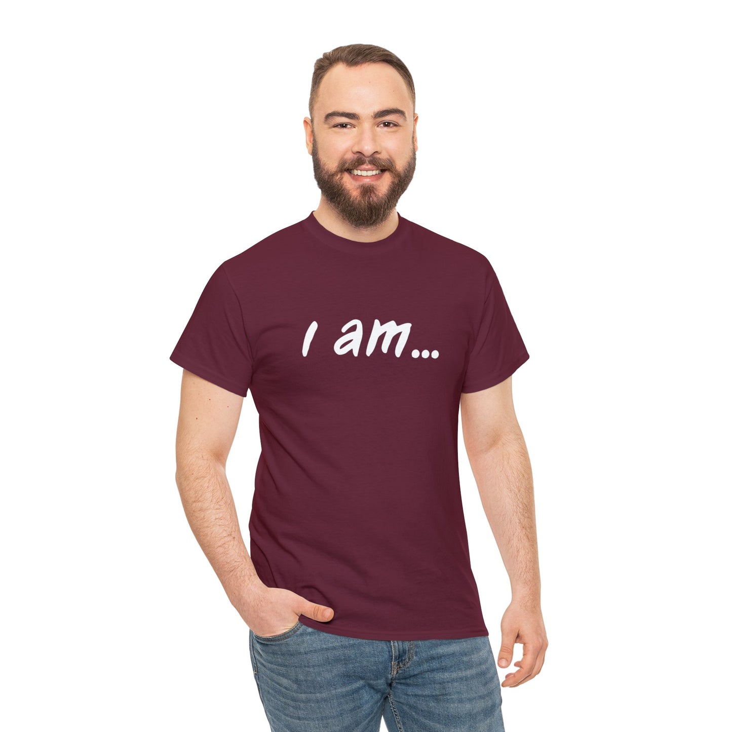 'I am...barefoot people. Unisex Heavy Cotton Tee'