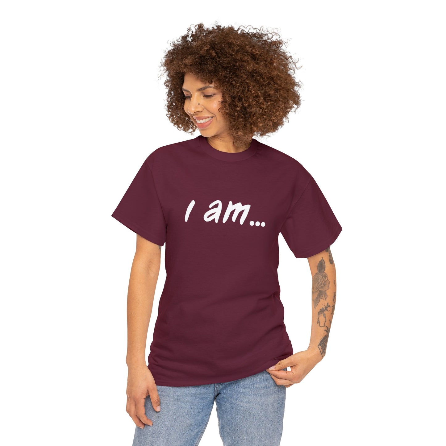 'I am...barefoot people. Unisex Heavy Cotton Tee'