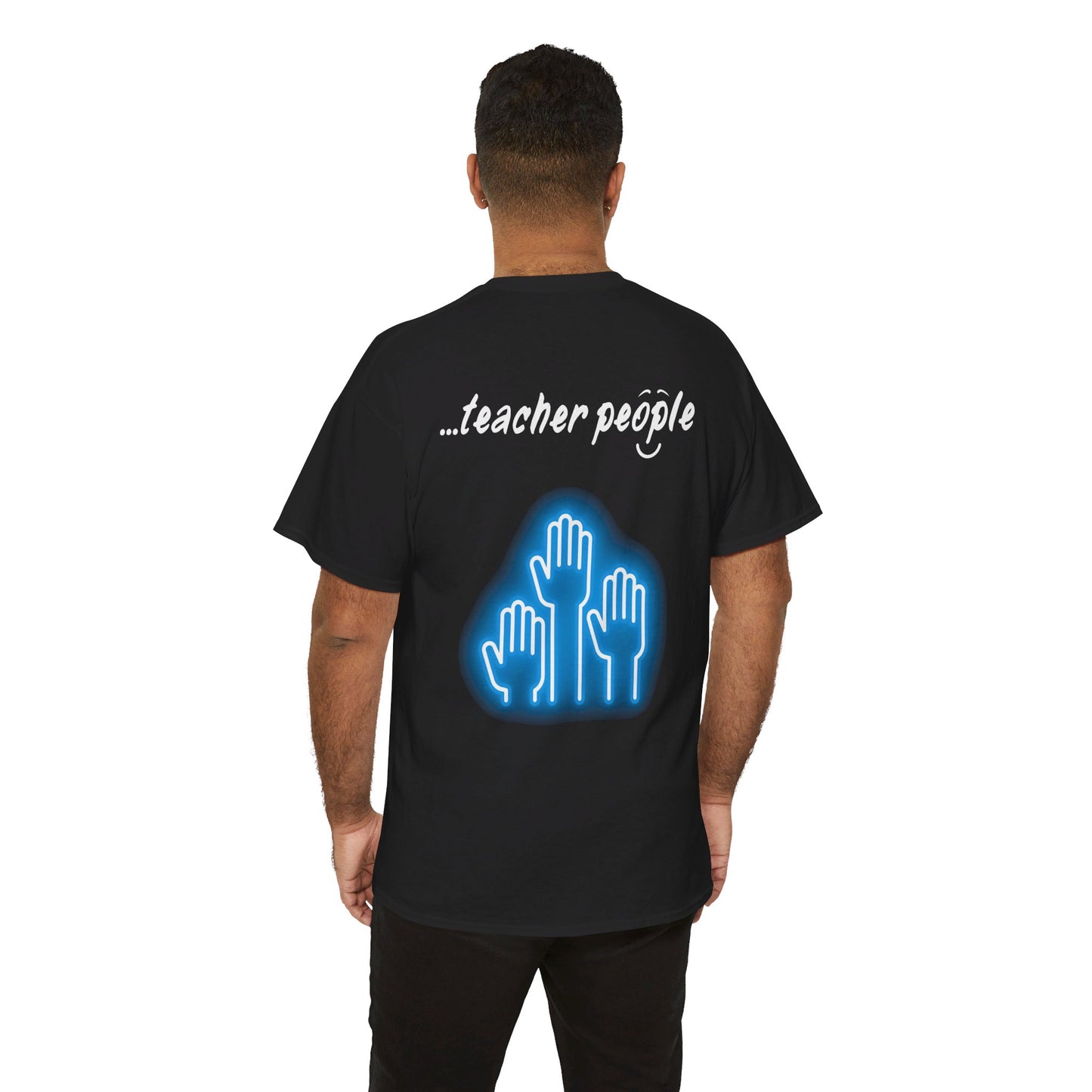 'i am...teacher.people' Unisex Heavy Cotton Tee