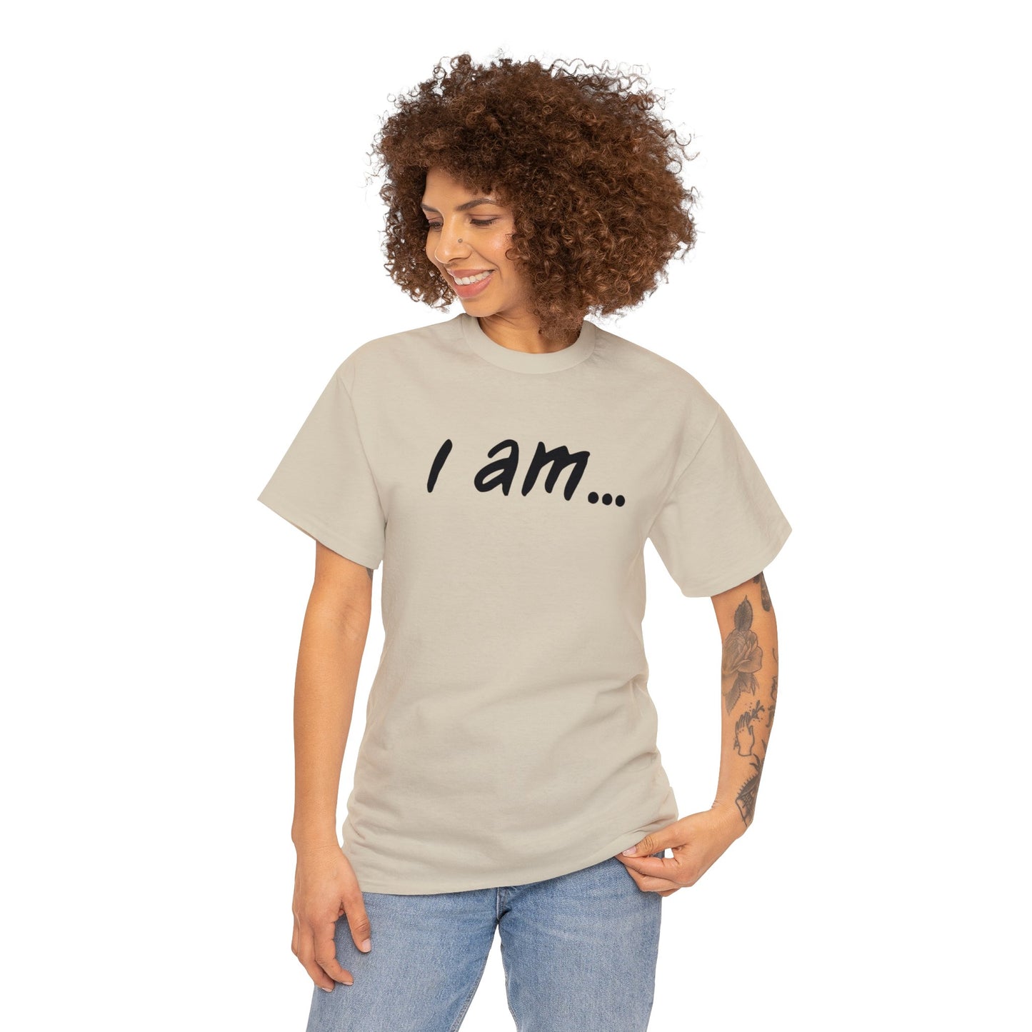 'I am...barefoot people. Unisex Heavy Cotton Tee'