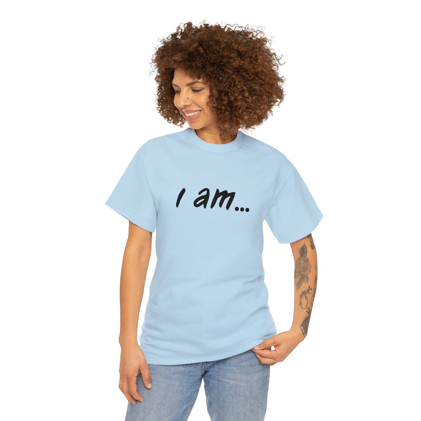 'i am...music people'. Unisex Heavy Cotton Tee