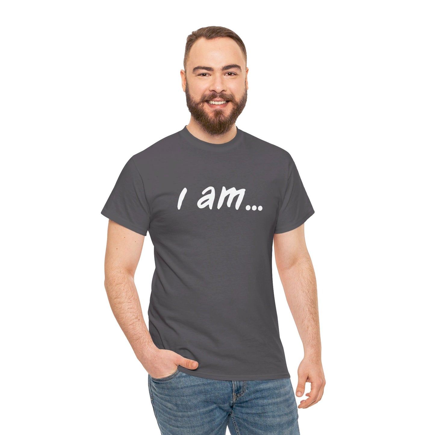 'i am...martini people' - Unisex Heavy Cotton Tee Martini