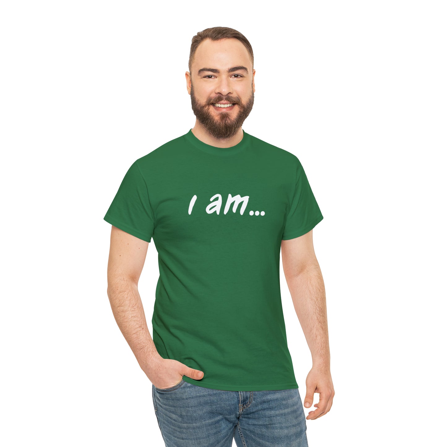 "i am...beer people" Unisex Heavy Cotton Tee