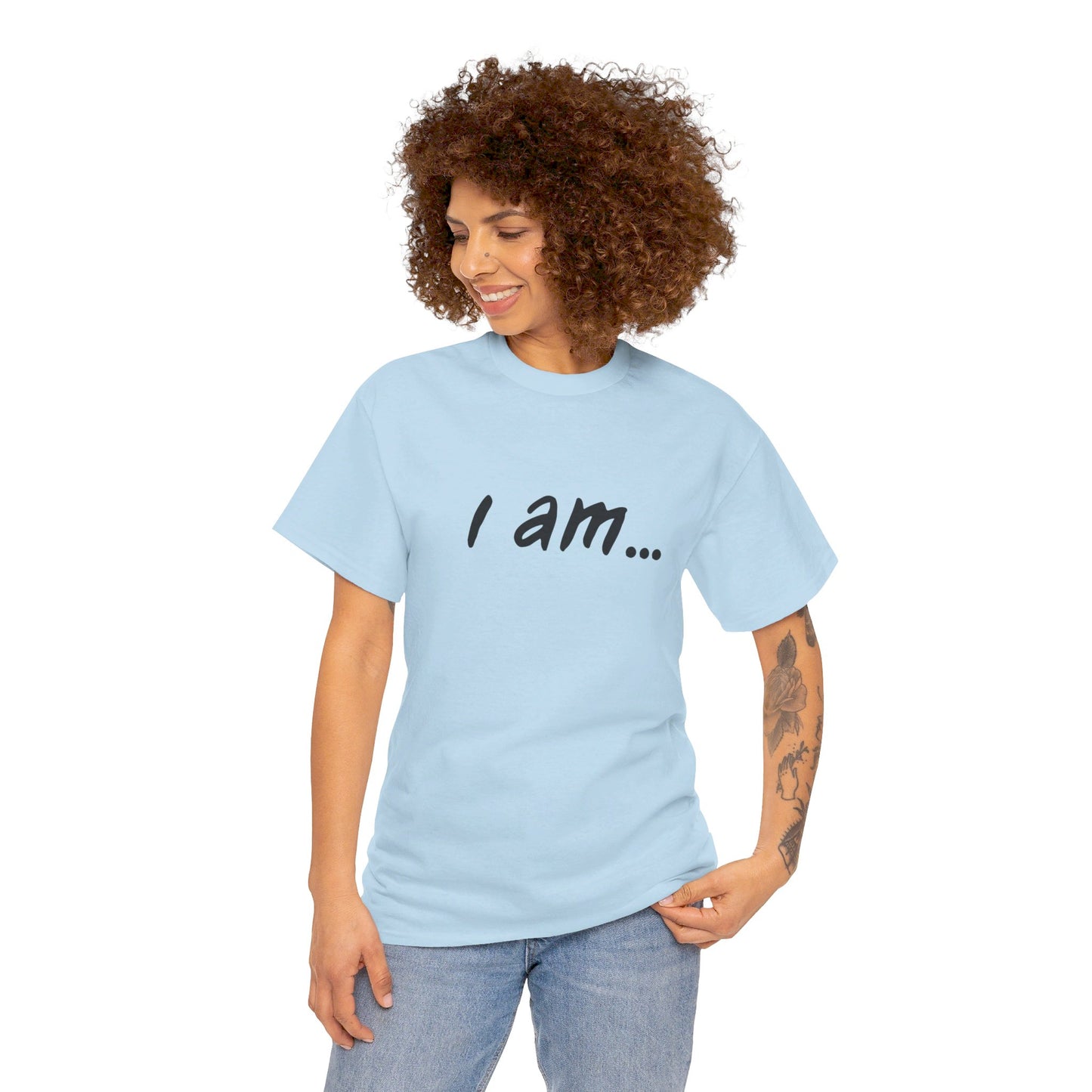 'i am...teacher.people' Unisex Heavy Cotton Tee