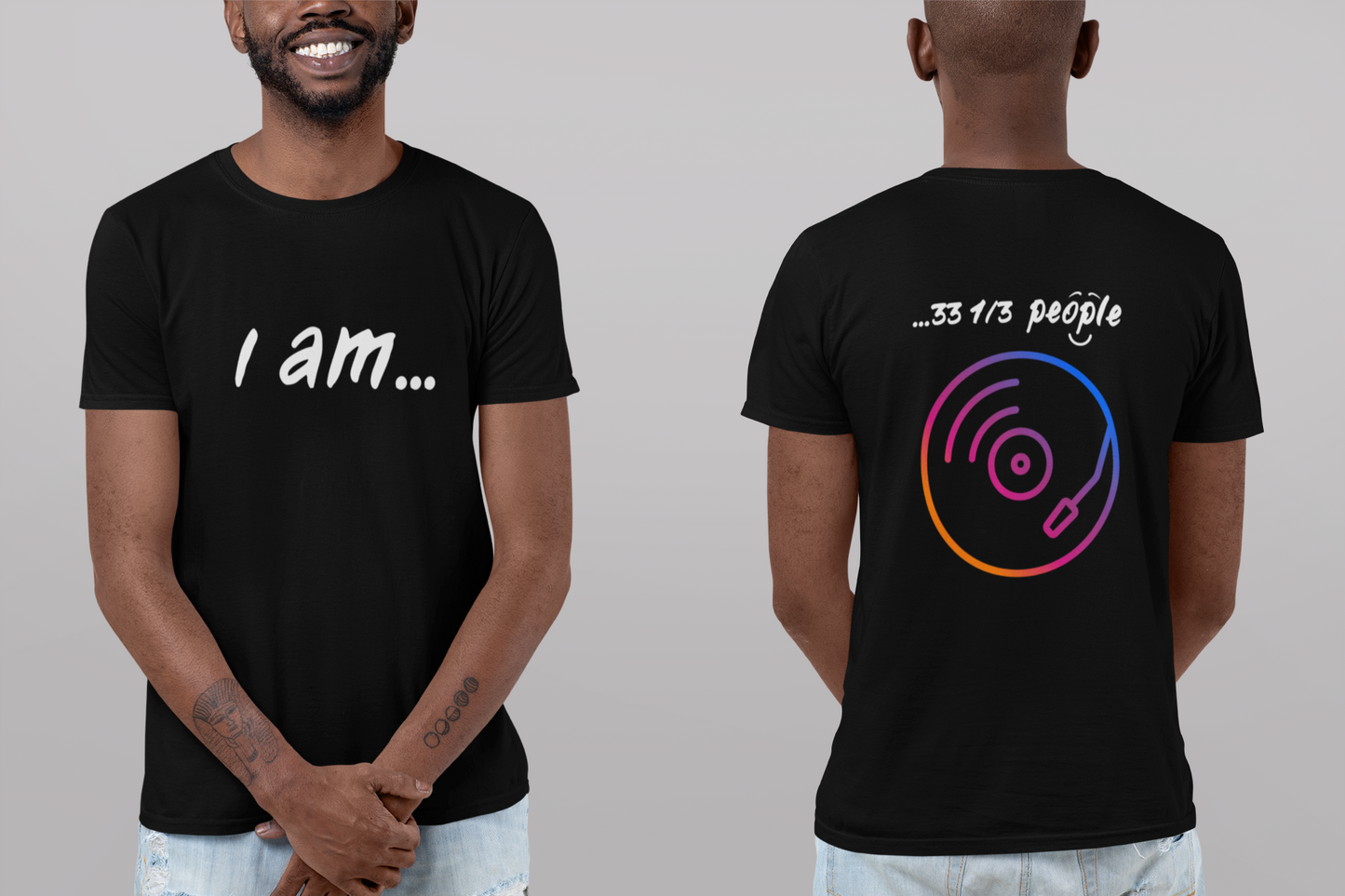 'I am...33 1/3 people' - Unisex Heavy Cotton Tee