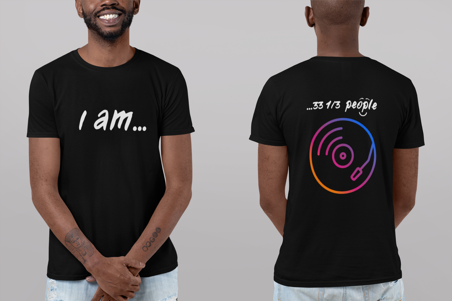 'I am...33 1/3 people' -   Unisex Heavy Cotton Tee