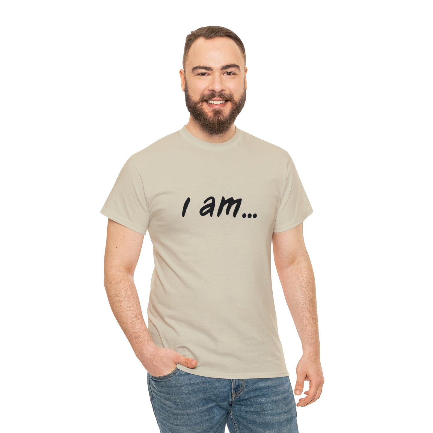 "i am...beer people" Unisex Heavy Cotton Tee