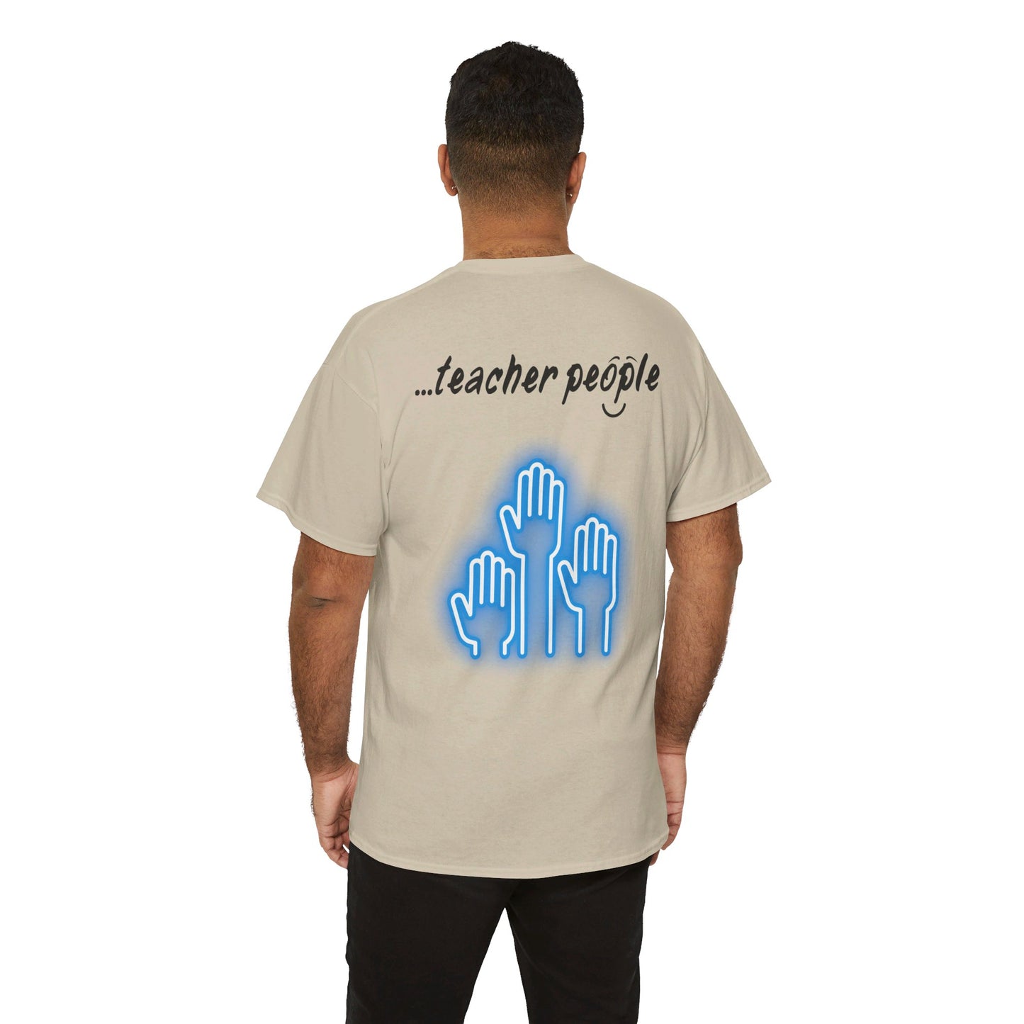 'i am...teacher.people' Unisex Heavy Cotton Tee
