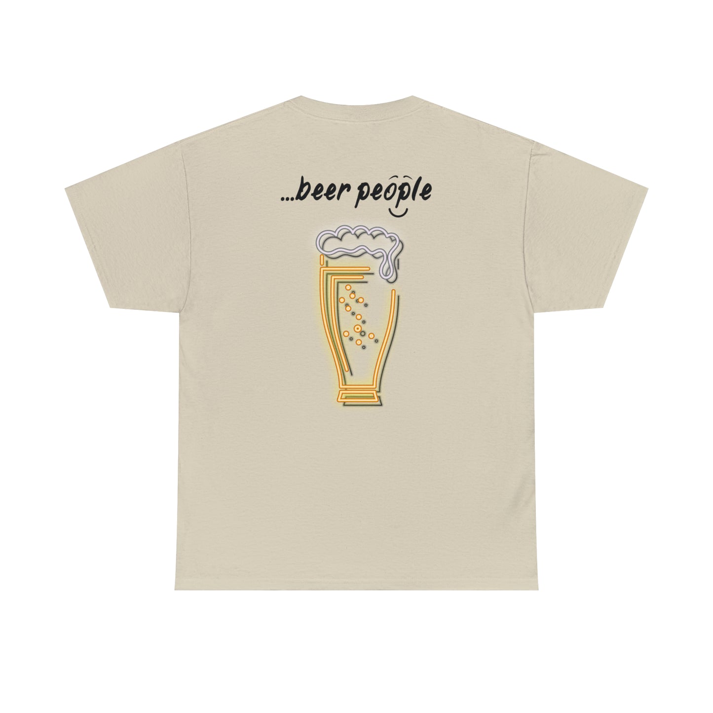 "i am...beer people" Unisex Heavy Cotton Tee