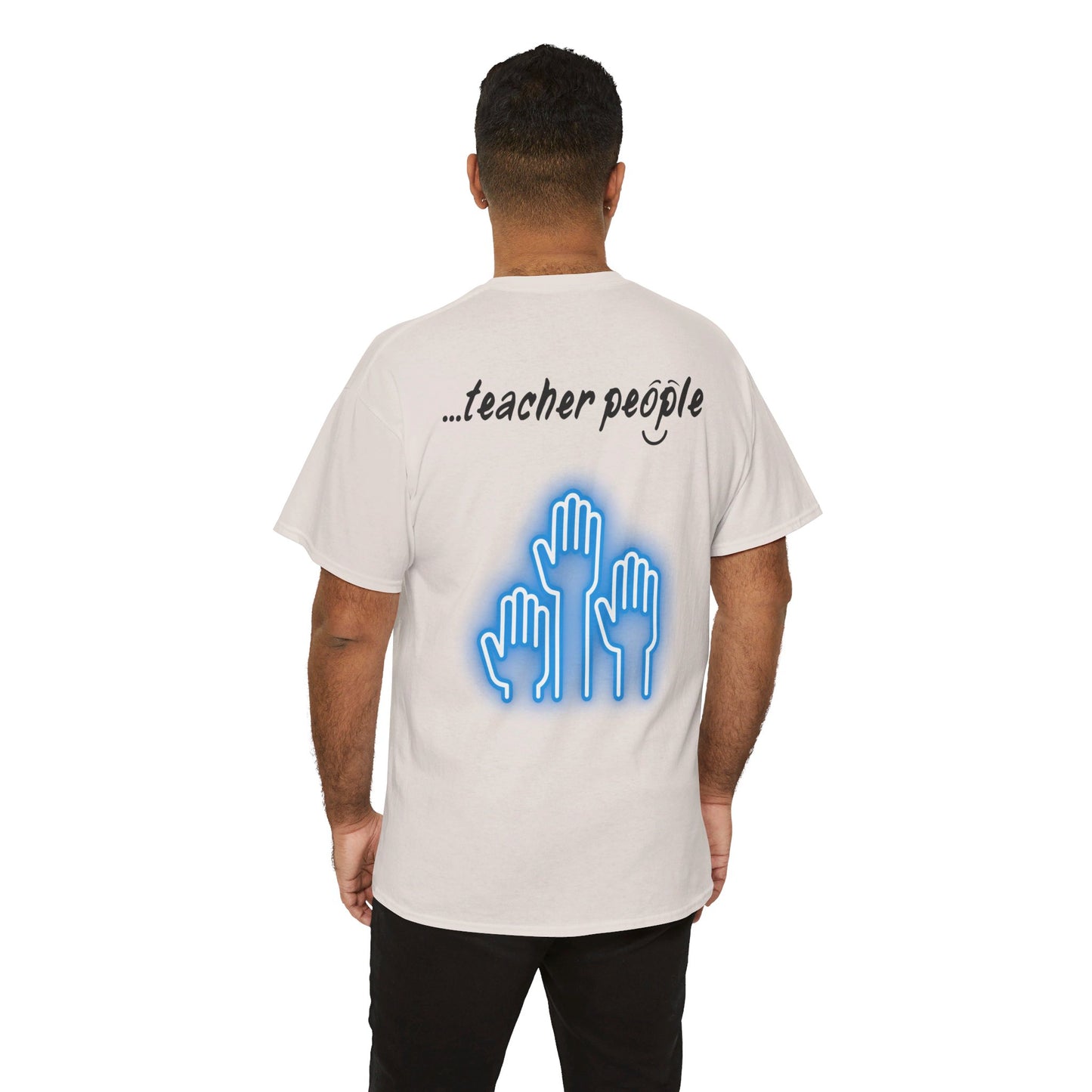 'i am...teacher.people' Unisex Heavy Cotton Tee