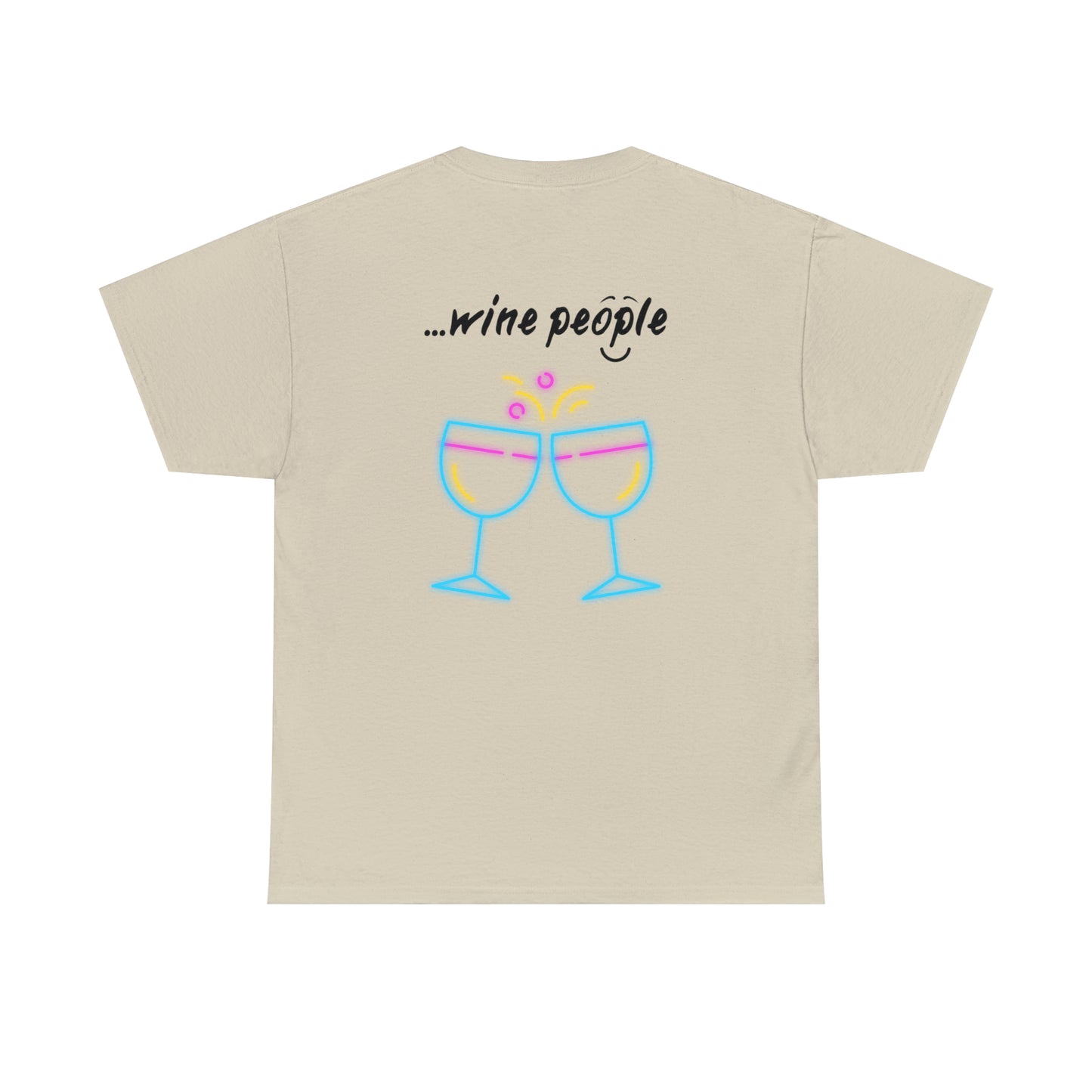 i am...wine people" Unisex Heavy Cotton Tee