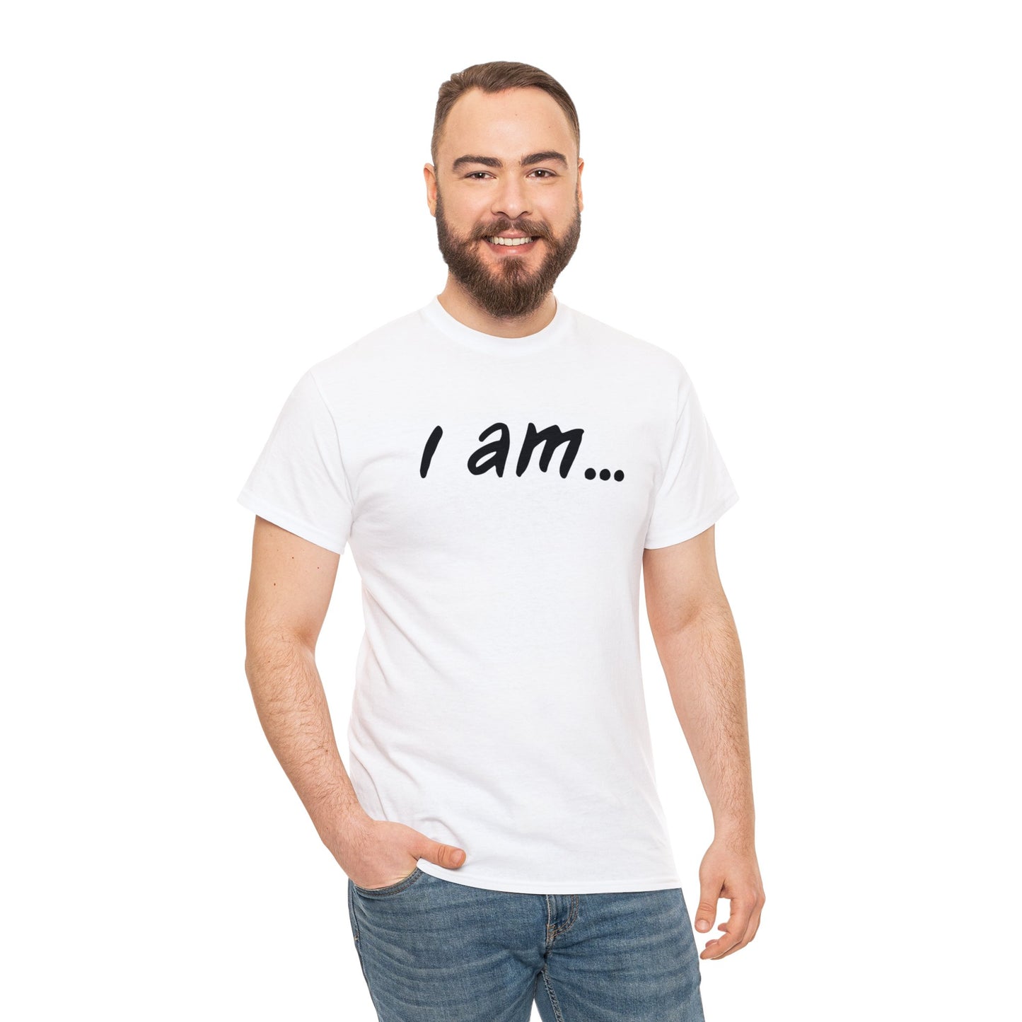 'I am...barefoot people. Unisex Heavy Cotton Tee'