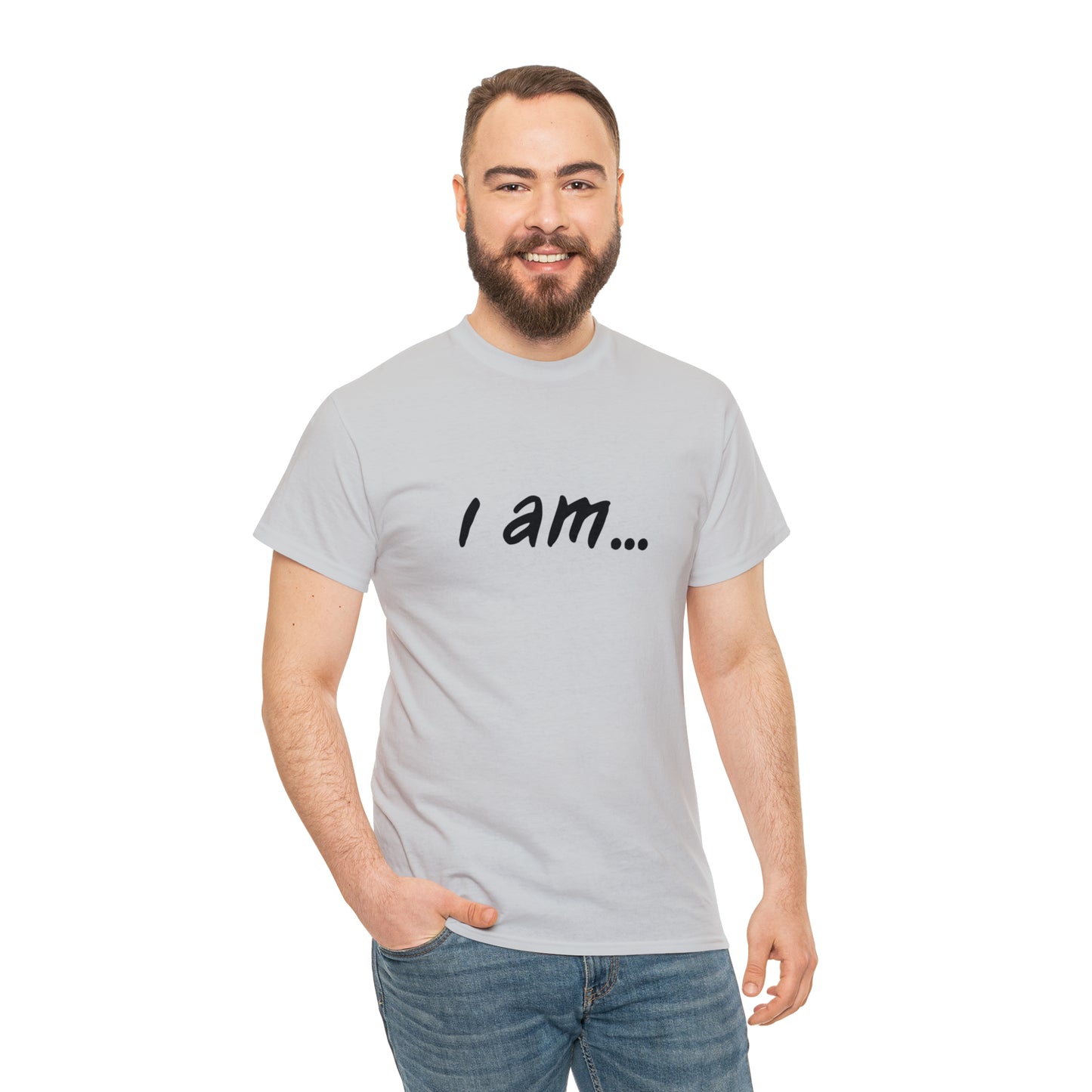 "i am...beer people" Unisex Heavy Cotton Tee