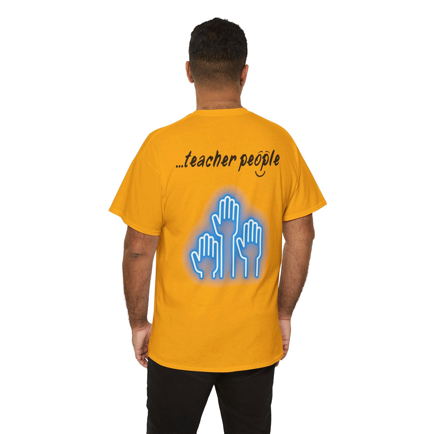 'i am...teacher.people' Unisex Heavy Cotton Tee