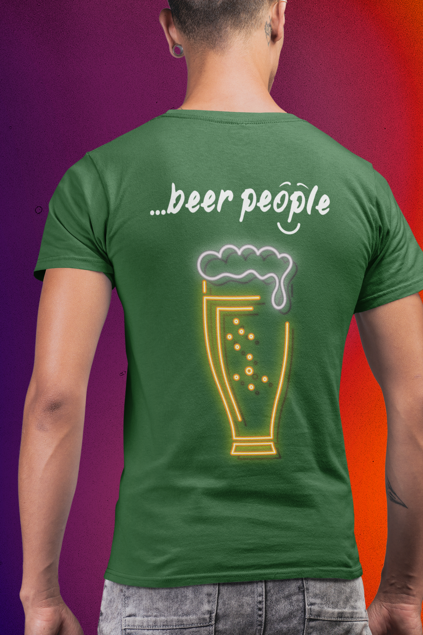 "i am...beer people" Unisex Heavy Cotton Tee