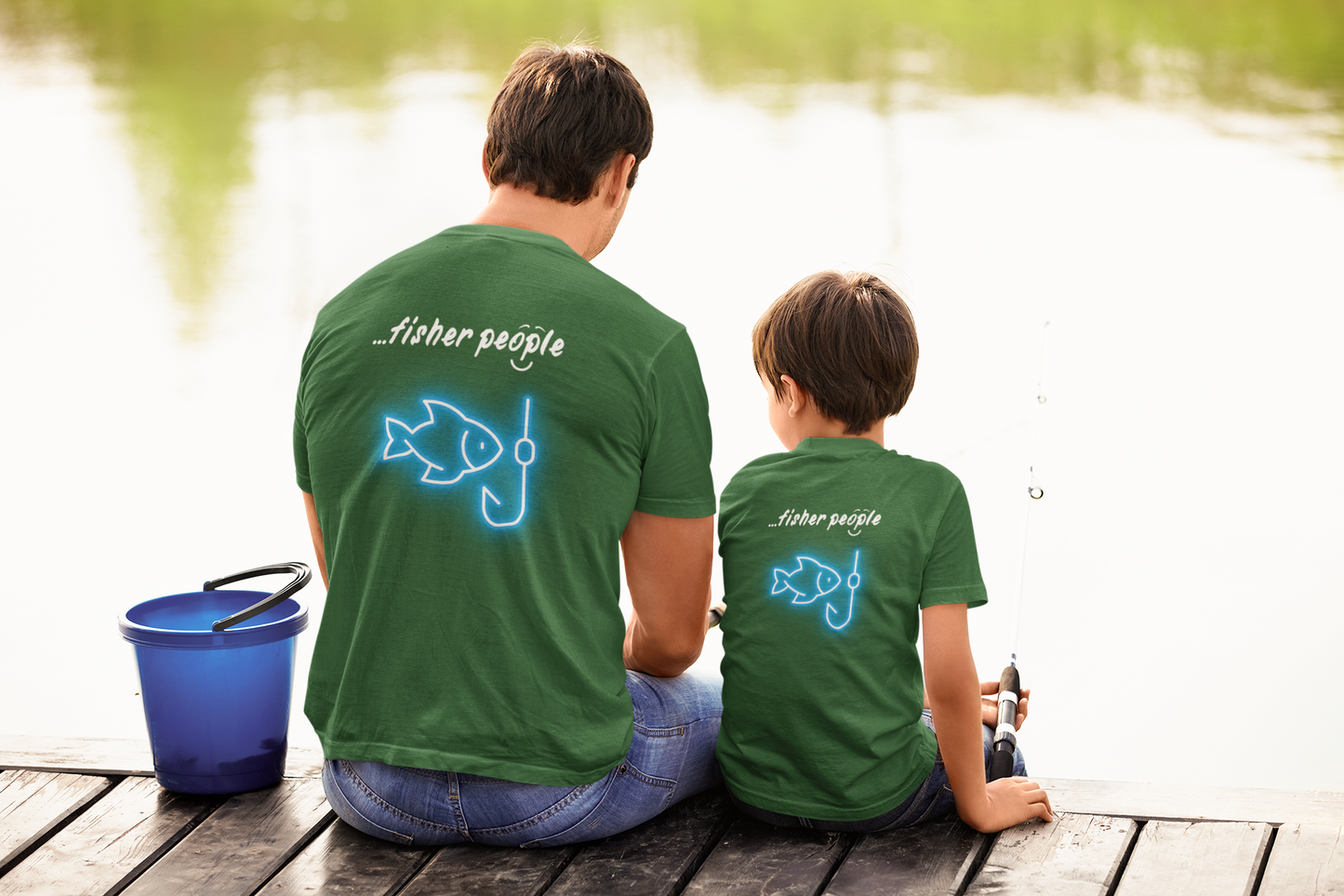 'I am...fisher people'. - Unisex Heavy Cotton Tee