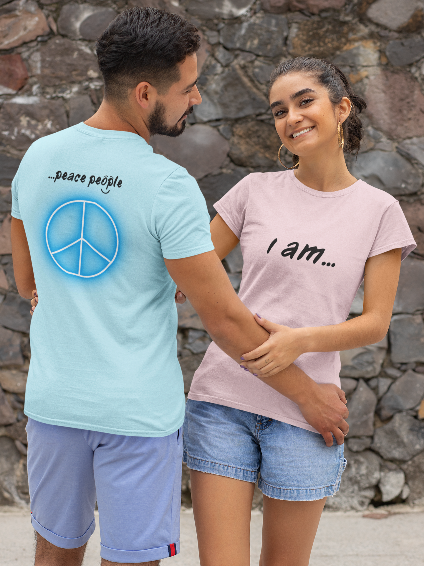 'i am...peace people'. Unisex Heavy Cotton Tee