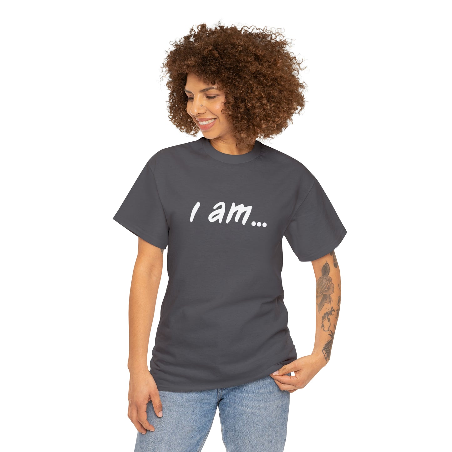 i am...wine people" Unisex Heavy Cotton Tee