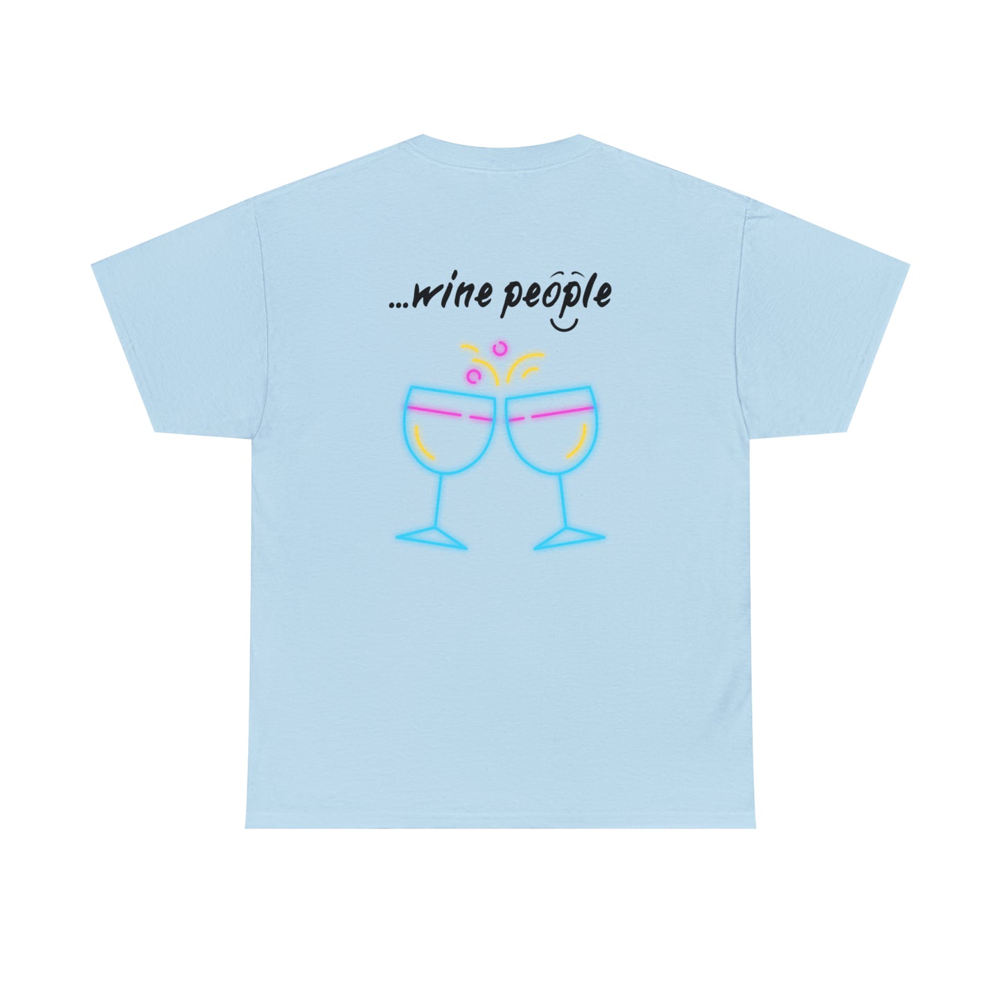 i am...wine people" Unisex Heavy Cotton Tee