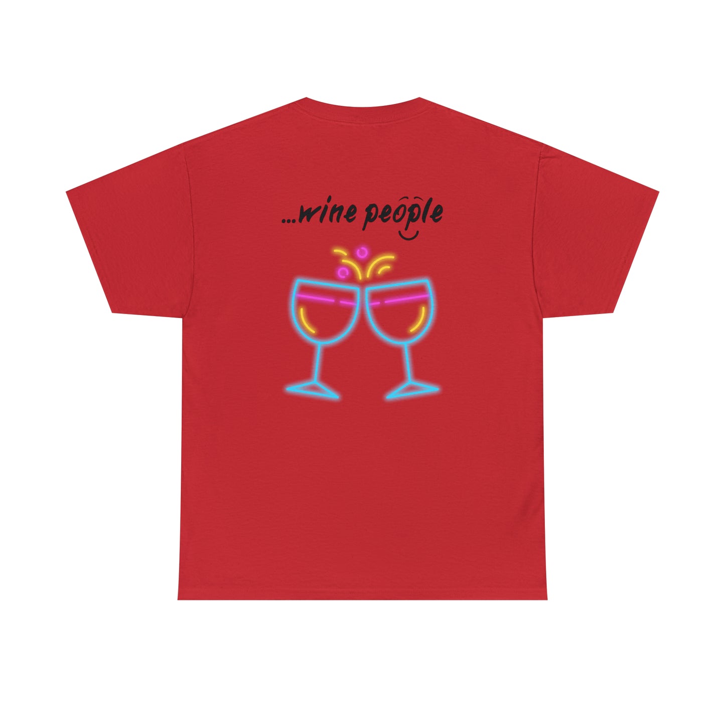 i am...wine people" Unisex Heavy Cotton Tee