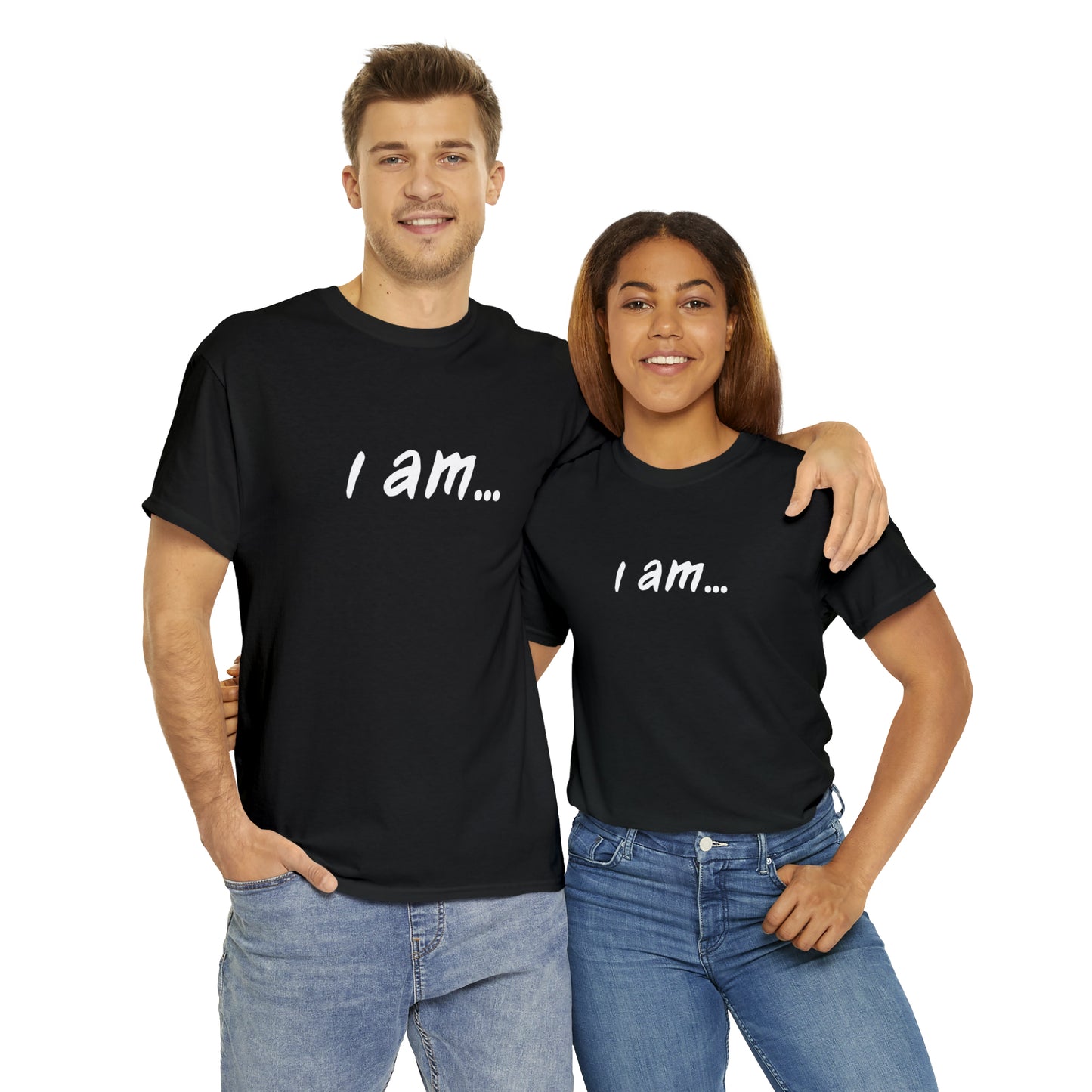 i am...wine people" Unisex Heavy Cotton Tee