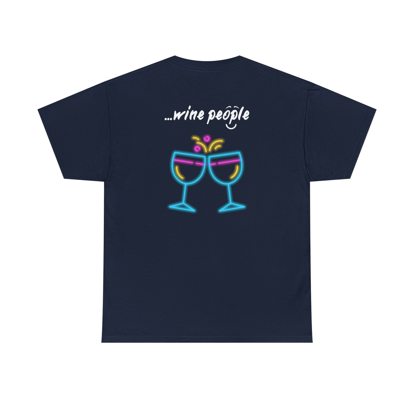 i am...wine people" Unisex Heavy Cotton Tee