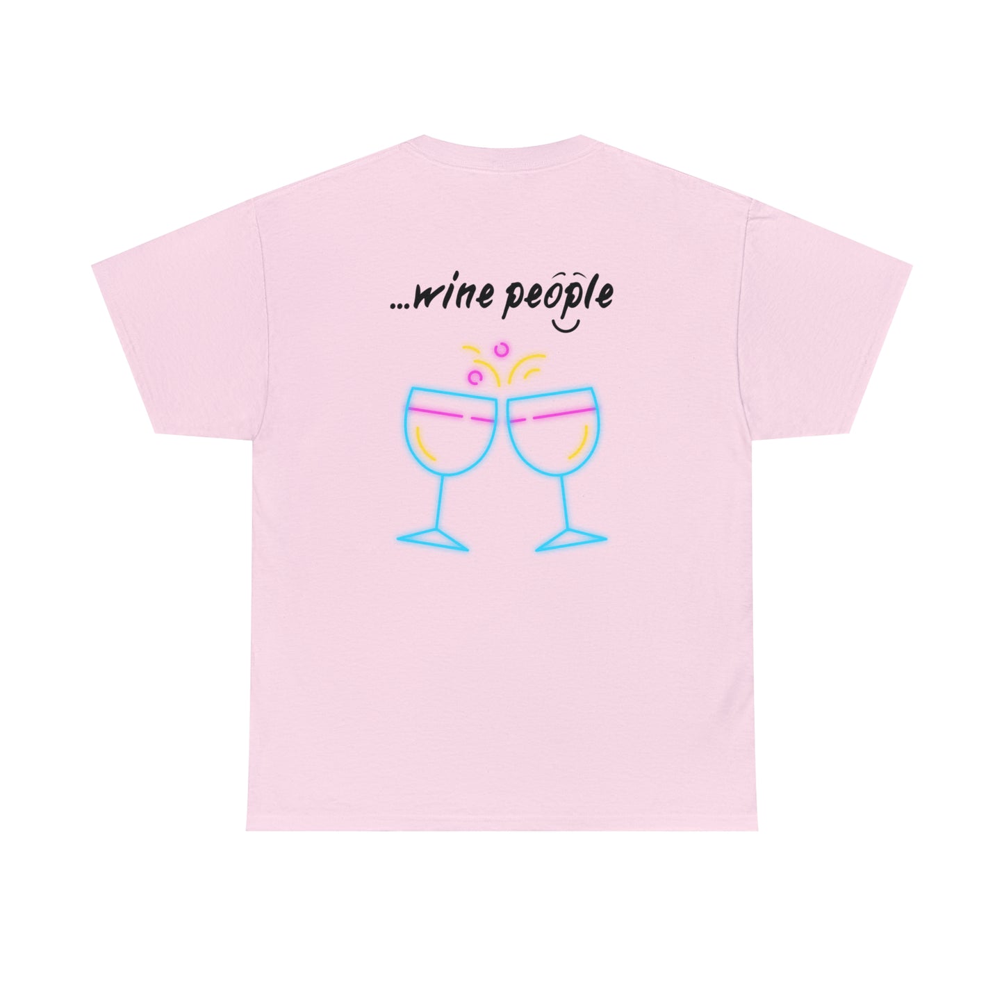 i am...wine people" Unisex Heavy Cotton Tee