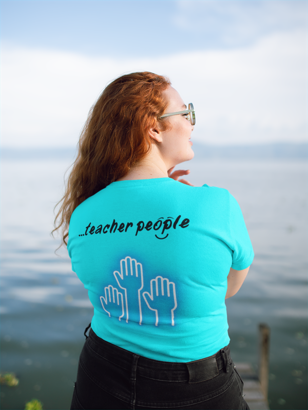 'i am...teacher.people' Unisex Heavy Cotton Tee